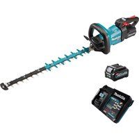 Makita UH004GD201 40V Max Li-ion XGT Brushless 60cm Hedge Trimmer Complete With 2 x 2.5 Ah Batteries And Charger