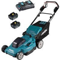 Makita 1x5Ah 36V Twin 18V 530mm Lawnmower LXT Gardening Grass Landscaping