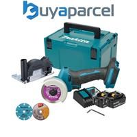 Makita DMC300RTJ 18v LXT Brushless 76mm Cut-Off Saw Inc 2x 5.0Ah Batts