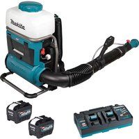 Makita PM001G 40v XGT Cordless Brushless Backpack Mist Blower 2 x 8ah Li-ion Charger