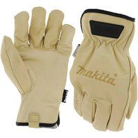 Makita P-84626 Cow Driver Leather Gloves, Size Medium