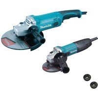 Makita DK0056/2 240v 230mm and 115mm Angle Grinder Twin Pack