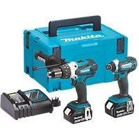 Makita DLX2145TJ 18v Cordless Twin Kit DHP458 Combi Drill & DTD152 Impact Dri...