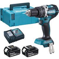 Makita DHP458 DTD152 18v Brushless Combi Drill 2 x 5Ah Batteries - Charger Case