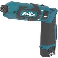 Makita TD022DSE 7.2V Pencil Impact Driver Complete with 2 x 1.5 Ah Li-Ion Batteries And Charger Supplied In A Carry Case