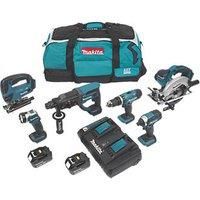 Makita DLX6068PT 18V 6-Piece Li-ion Twin Port Charger Kit with Tool Bag