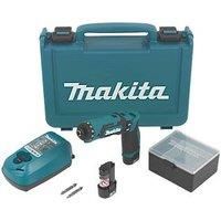 Makita DF012DSE Pencil Drill, 30 W, 7.2 V, Blue