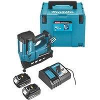 Makita DBN600RTJ 18V Li-ion LXT 16G Finishing Nailer Complete with 2 x 5.0 Ah Li-ion Batteries and Charger Supplied in a Makpac Case