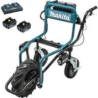 Makita DCU180PT2 18V Brushless Wheelbarrow with 2 x 5.0Ah Batteries & Charger