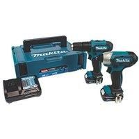 Makita CLX228AJ 12v CXT Cordless Combi Drill and Impact Driver Kit 2 x 2ah Li-ion Charger Case