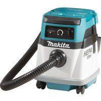 Makita DVC151LZ/2 Twin 18V (36V) Li-Ion LXT Cordless or 240V Corded L Class Dust Extractor - Batteries and Charger Not Included