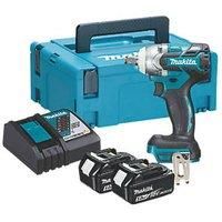 Makita DTW300RTJ 18v 1/2 Cordless Impact Wrench 2 x 5.0ah Batteries + Charger