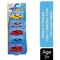 Maisto M15017 Fresh Metal 5 Piece Vehicle Pack, Assorted Designs and Colours