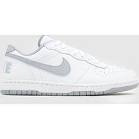 Nike big low trainers in white & grey