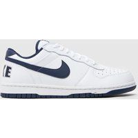 Nike big low trainers in white & navy