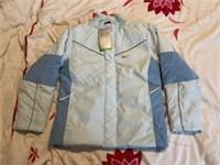 Vintage 2004 Nike Clima-Fit Swoosh Padded Jacket - Baby Blue - Size Youth M
