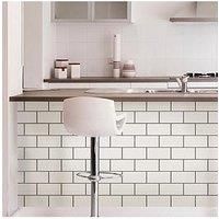 Backsplash Tiles Peel & Stick 4 Piece Set High Gloss Kitchen Wall WallPops