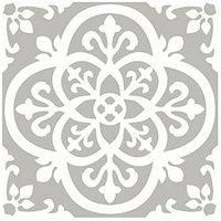 WallPops Bathroom/Kitchen Peel & Stick Floor Tiles Vinyl 10pk 12" x 12"