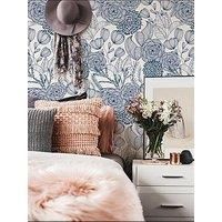 NuWallpaper 2020 Secret Garden Indigo, Navy
