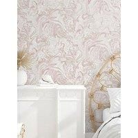 Nuwallpaper Nuwallpaper Self Adhesive Marble Swirl - Blush