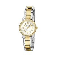 GUESS Women Analog Quartz Watch with Stainless Steel Strap GW0468L4