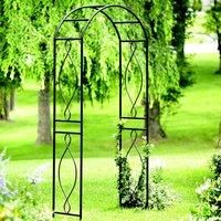 Panacea Arched Top Metal Garden Arch Arbor Plant Support 84320