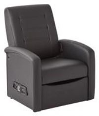 X Rocker Ottoman Arm Chair Storage Faux Leather Premier JR 2.1 Audio Multi Media