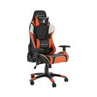 X Rocker Agility Esports Gaming Chair X Rocker Colour (Upholstery/Frame): Black/Orange/White  - Black/Orange/White - Size: 124cm H X 68cm W X 53cm D