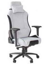 X Rocker Messina Deluxe Gaming Chair X Rocker Colour (Upholstery): Silver  - Silver - Size: 124cm H X 68cm W X 53cm D