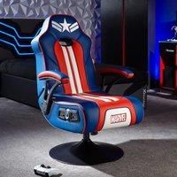X ROCKER Official Marvel 2.1 Gaming Chair Bluetooth Vibration CAPTAIN AMERICA