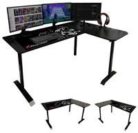 Panther XL Reversible Corner Gaming Desk, Grey