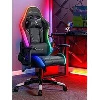 X ROCKER Agility Compact RGB Gaming Chair for Juniors, Reclining Racing Chair