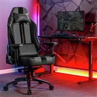 X ROCKER Onyx Office PC Gaming Chair Adjustable Seat Ergonomic 4D Armrests GOLD