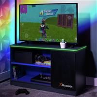 X ROCKER Carbon-Tek RGB TV Unit Media Stand Shelves Storage Cabinet - BLUE