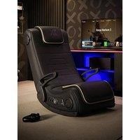 X Rocker X Rocker Sentinel 4.1 Bluetooth Audio Floor Rocker Gaming Chair - Black / Gold