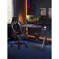 X Rocker X Rocker Gaming Bundle Ocelot Desk And Agility Jr Office Gaming Chair - Blue