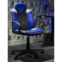 X Rocker Saturn PC Office Gaming Chair - Blue, Blue