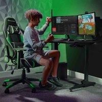 X Rocker Gaming Chair for Kids Computer Office Chairs Ergonomic Adjustable Green