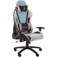 X-Rocker Agility Sport Esport Gaming Chair with Comfort Adjustability - BUBBLEGUM