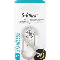 Nite Ize LSB2-07-R3 S-Biner SlideLock Stainless Steel Dual Locking Carabiner, Spectrum, Size #2