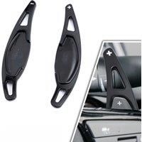 Glossy Black Steering Wheel Paddle Shifter Extension Gear Shift Trims For Honda Accord Civic Pilot