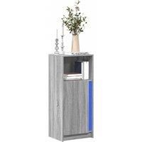 Sideboard with LED Grey Sonoma 42.5x34x100 cm Engineered Wood