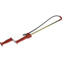 RIDGID 59787 K-3 Toilet Auger, 3-Foot Toilet Auger Snake with Bulb Head to Clear Clogged Toilets
