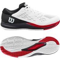 Wilson Men/'s Rush Pro Ace Tennis Shoe, White Black Poppy Red, 10 UK