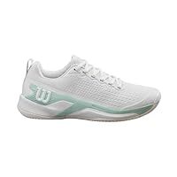 Wilson Rush Pro 4.5 Tennis Shoe, Women/'s, Size 7.5, White/Surf Spray/Tofu
