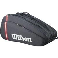 Wilson Tour 12 Tennis Bag, Versatile Bag with a Dedicated Racket Space, Shoe Section and Spacious Accessory Pocket, Dual Carrying Options, Colour: Black