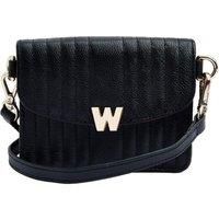 WOLF Mimi Mini Hand Bag Ladies with Wristlet & Lanyard-Black Open Box, 768402