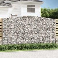 Arched Gabion Basket 400x30x220/240 cm Galvanised Iron