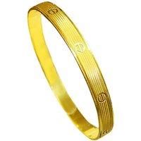 Gold-Plated Stainless Steel Copper Bracelet - Available In 5 Sizes
