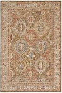 NOURISON Traditional Living Room Area Rug Green Easy Clean Carpet - 234cm x 160cm
